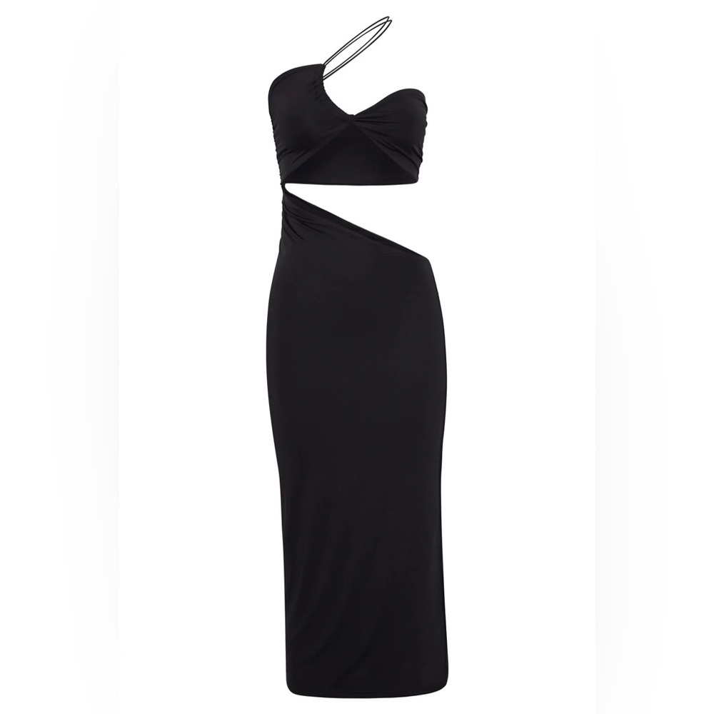 Side Cut Out Midi Dress